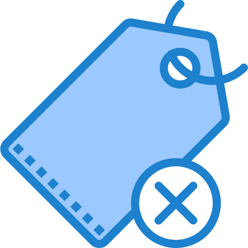 etikett srip Blue icon