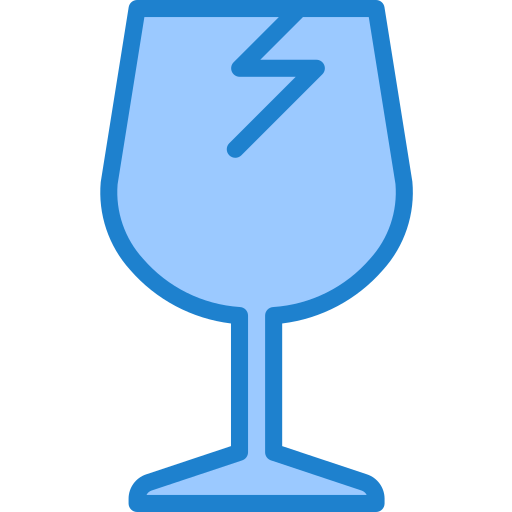 frágil srip Blue icono