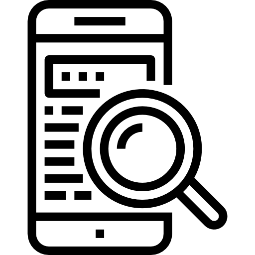 모바일 검색 Aphiradee (monkik) Lineal icon
