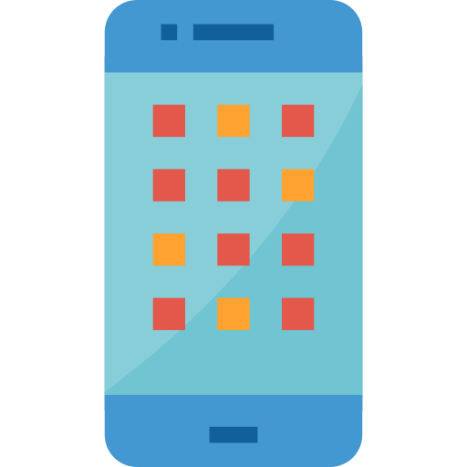 smartphone Aphiradee (monkik) Flat icona