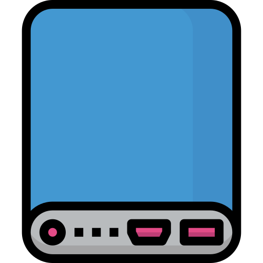 power bank Aphiradee (monkik) Lineal Color icon