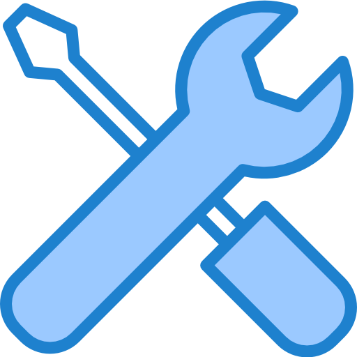 기술적 지원 srip Blue icon