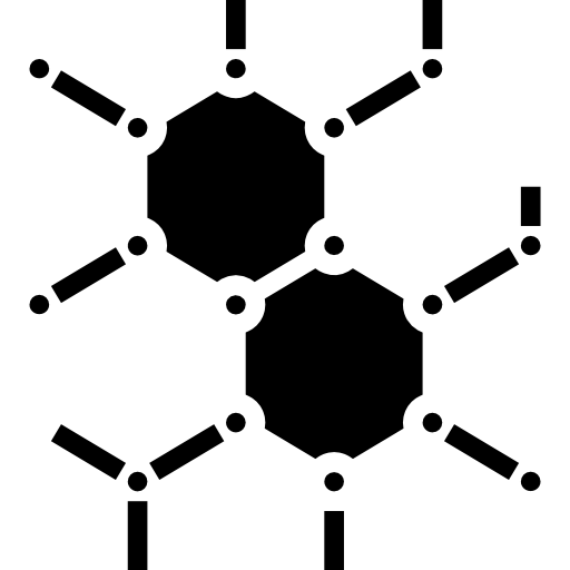 Молекула srip Fill иконка