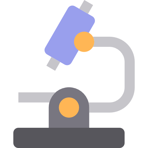 Microscope srip Flat icon