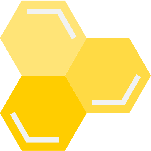 molécula srip Flat icono