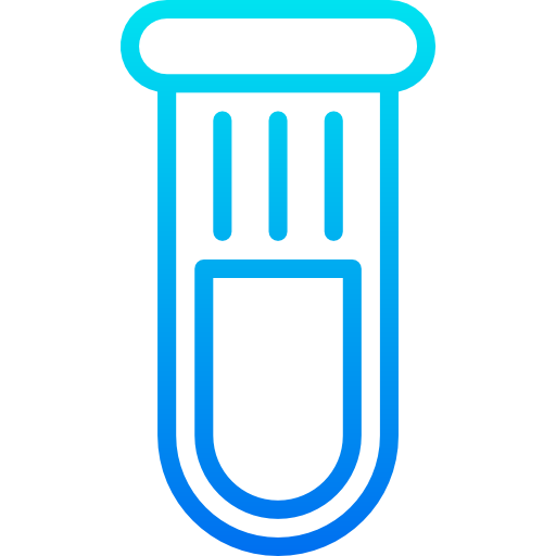 tubo de ensayo srip Gradient icono