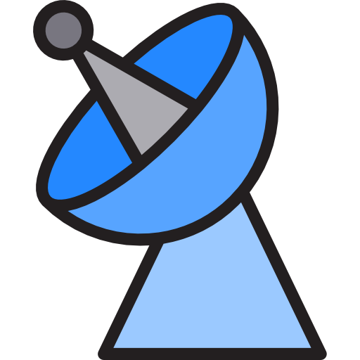 radar srip Lineal Color icono