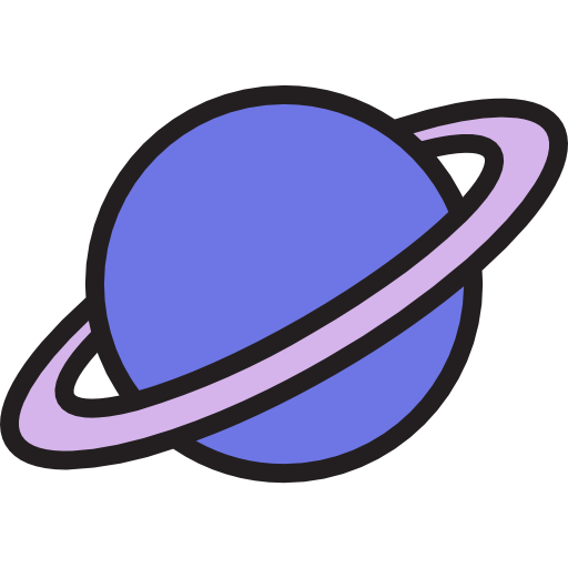 saturn srip Lineal Color icon