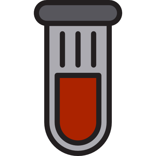 Test tube srip Lineal Color icon
