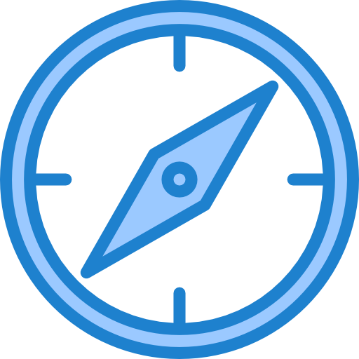 Compass srip Blue icon