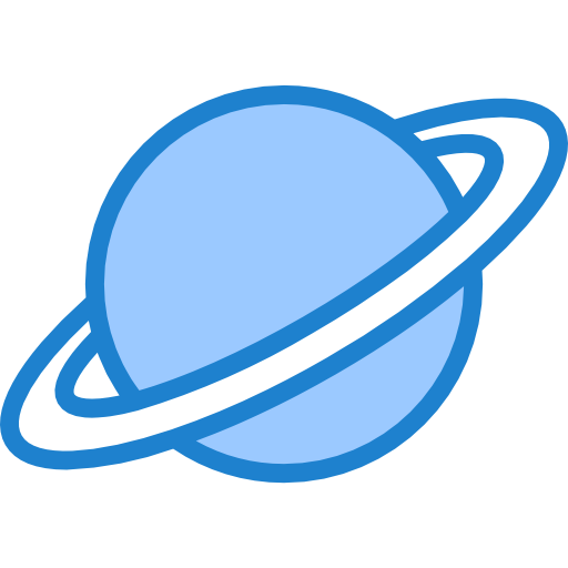 saturno srip Blue icono