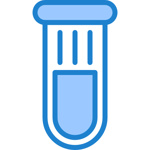 Test tube srip Blue icon