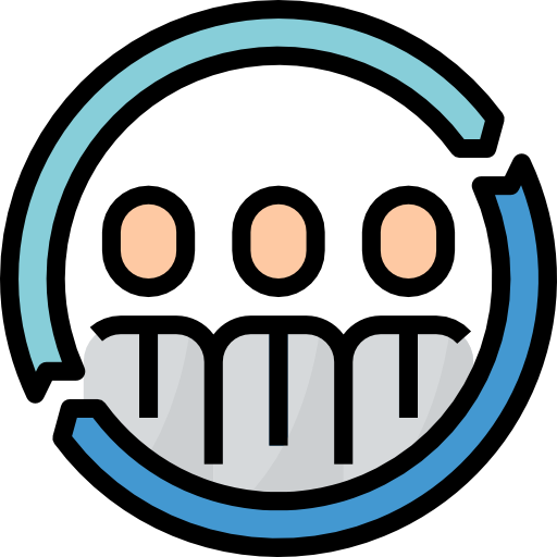 Human resources Aphiradee (monkik) Lineal Color icon