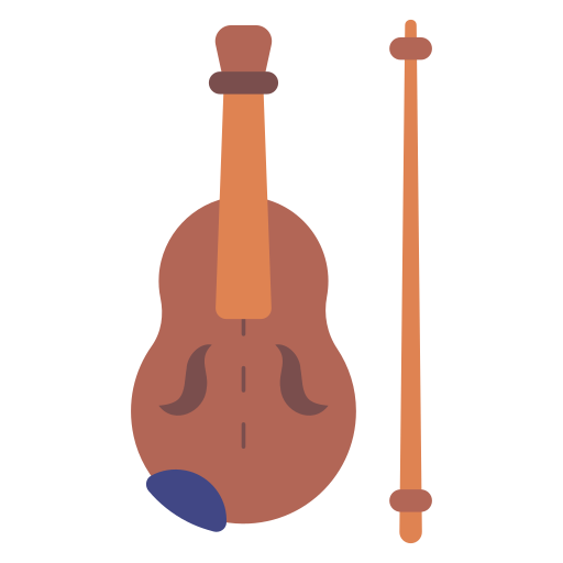 Скрипка Generic color fill иконка