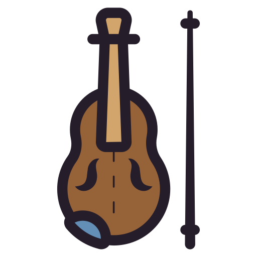 violín Generic color lineal-color icono