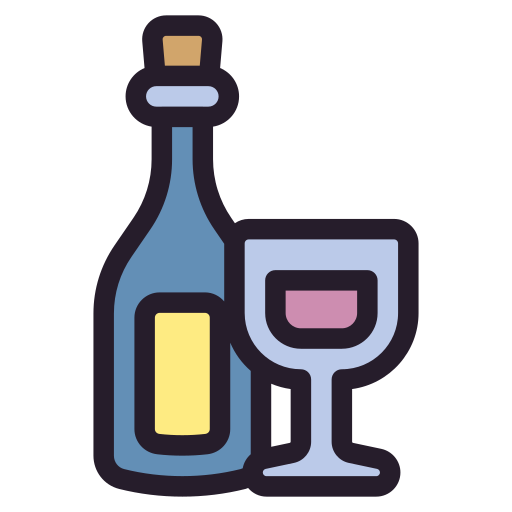 Wine drink Generic color lineal-color icon