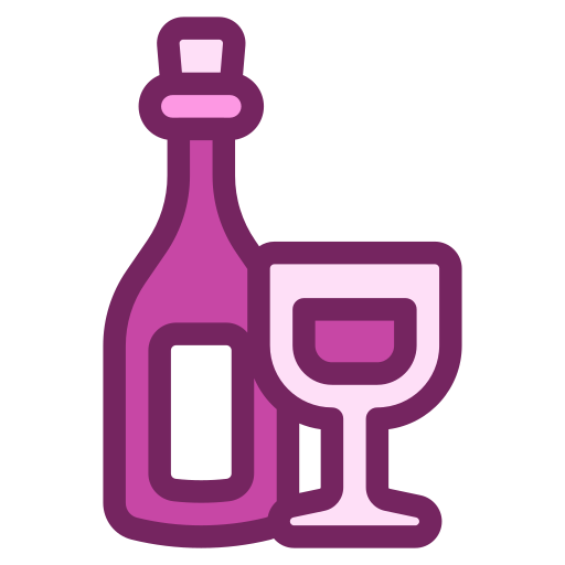 bebida de vino Generic color lineal-color icono