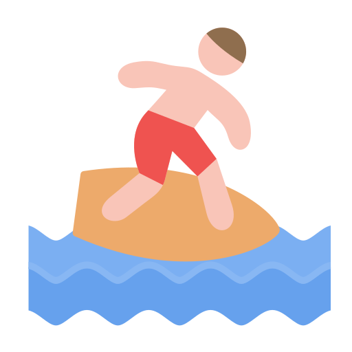 サーフィン Generic color fill icon