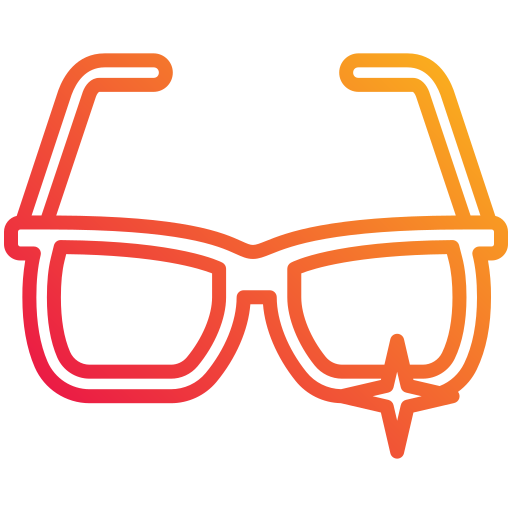 occhiali da sole Generic gradient outline icona