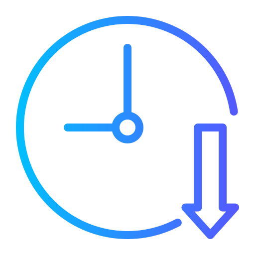 tiempo de inactividad Generic gradient outline icono