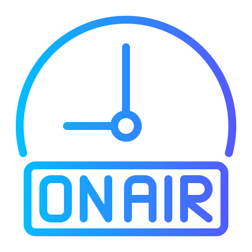 On air Generic gradient outline icon