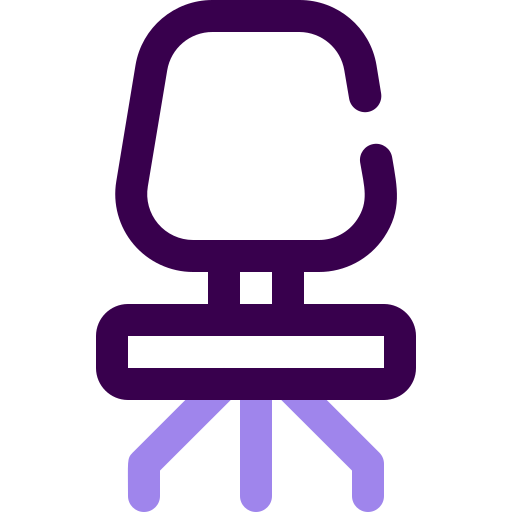 silla de escritorio Generic color outline icono