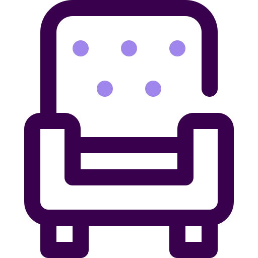 シングルソファ Generic color outline icon