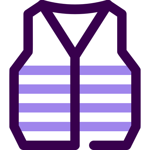 chaleco de seguridad Generic color outline icono