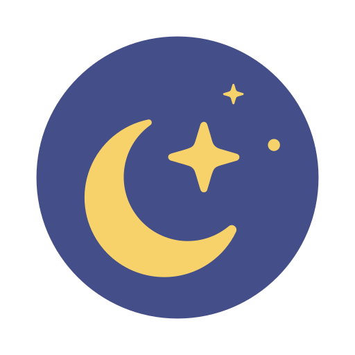 Луна и звезды Generic color fill иконка