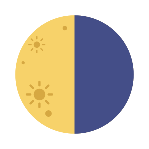 달의 위상 Generic color fill icon