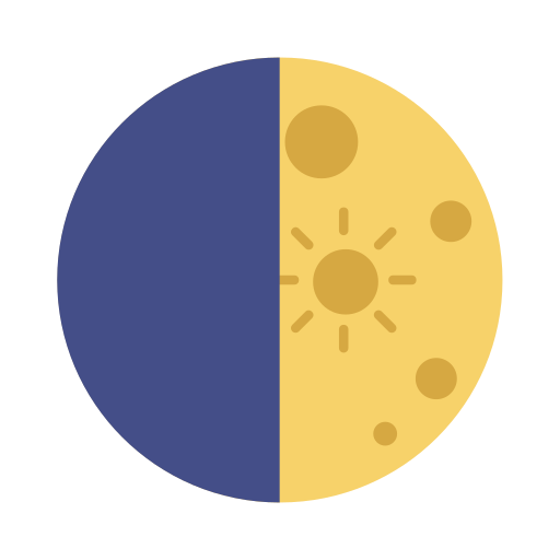 반달 Generic color fill icon