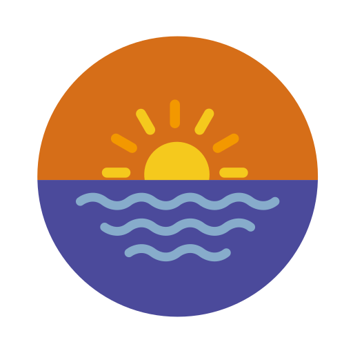 zachód słońca Generic color fill ikona