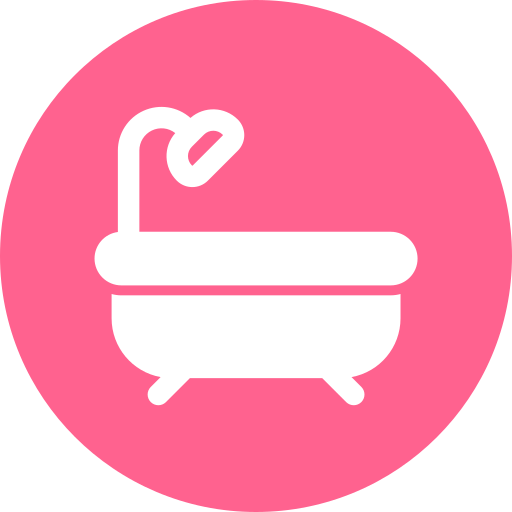 Bath tub Generic color fill icon