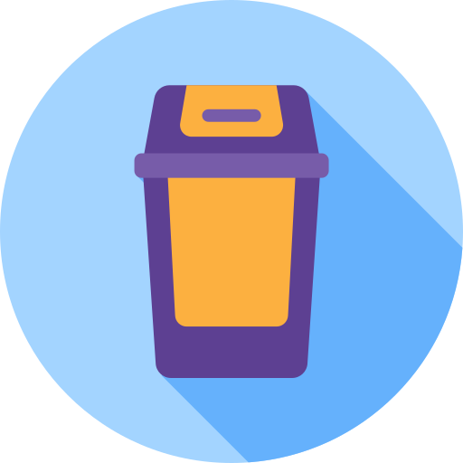 pojemnik na śmieci Generic color fill ikona