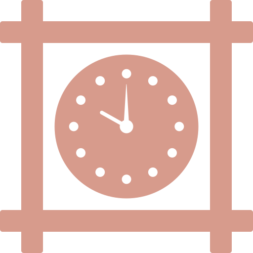 orologio da parete Generic color fill icona