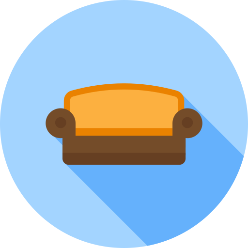 Sofa bed Generic color fill icon
