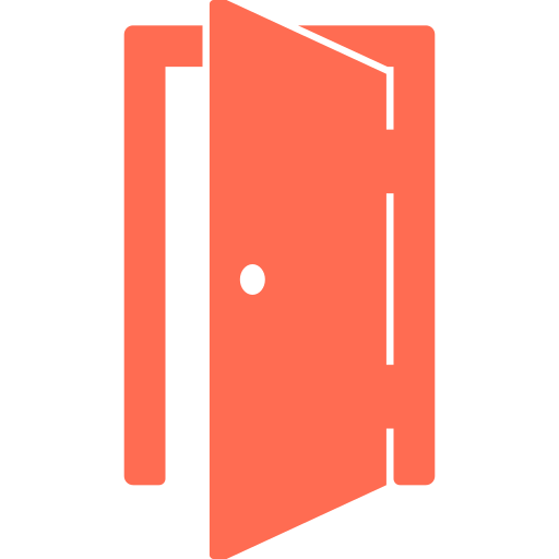ドアが開いた状態 Generic color fill icon