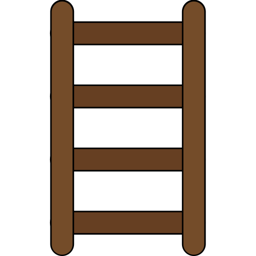 escalera Generic color lineal-color icono