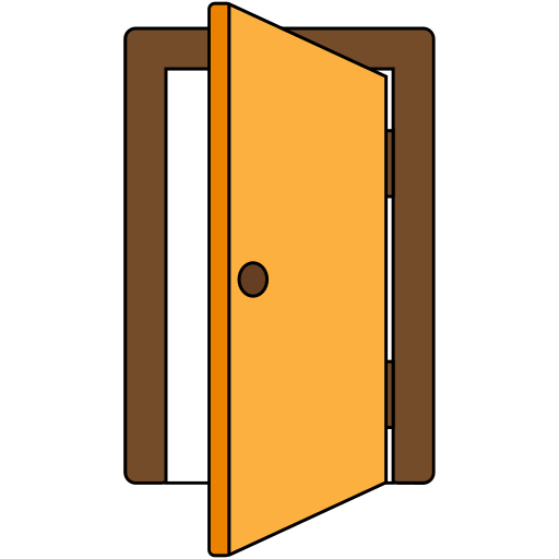Дверь открыта Generic color lineal-color иконка