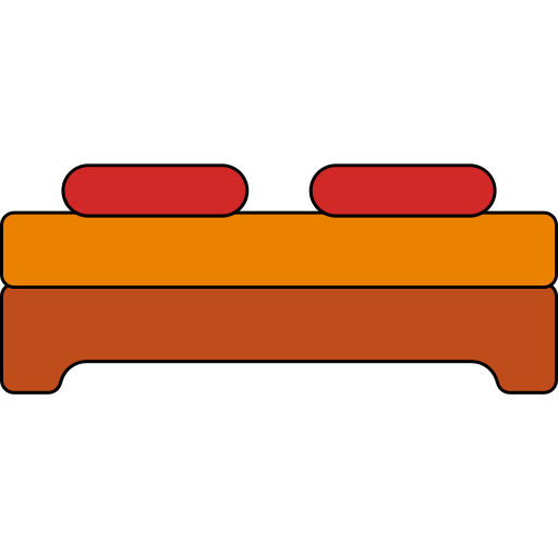 sofa cama Generic color lineal-color icono