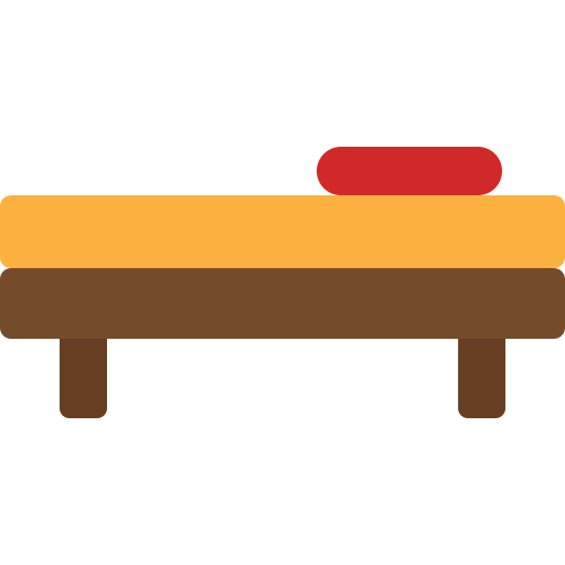 Sofa bed Generic color fill icon