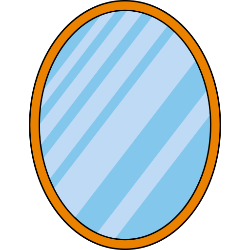 鏡 Generic color lineal-color icon