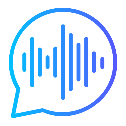 Audio message Generic gradient outline icon