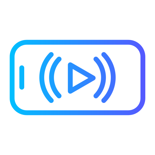 live-streaming Generic gradient outline icon