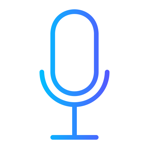 mikrofon Generic gradient outline ikona