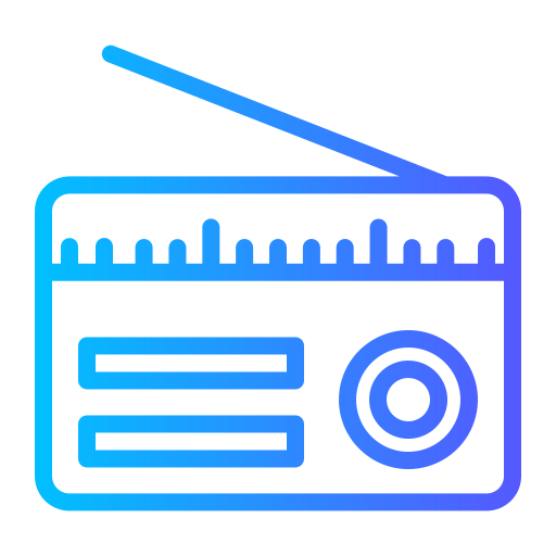 Радио Generic gradient outline иконка