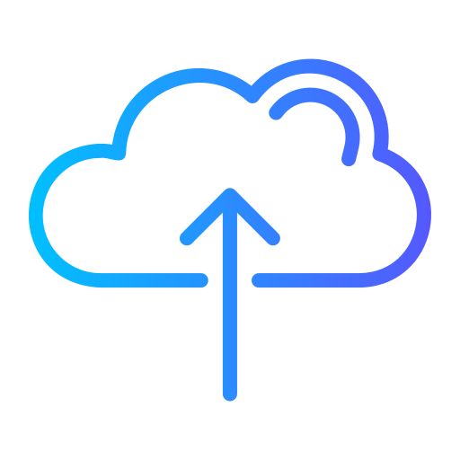 cloud hochladen Generic gradient outline icon