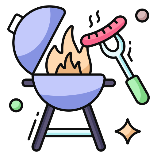 barbecue Generic color lineal-color icona