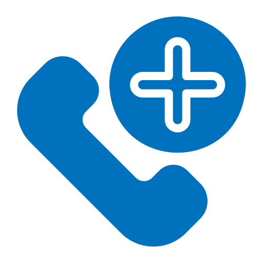 Hospital phone Generic color fill icon
