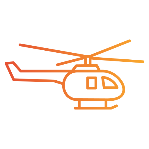 helicóptero Generic gradient outline Ícone